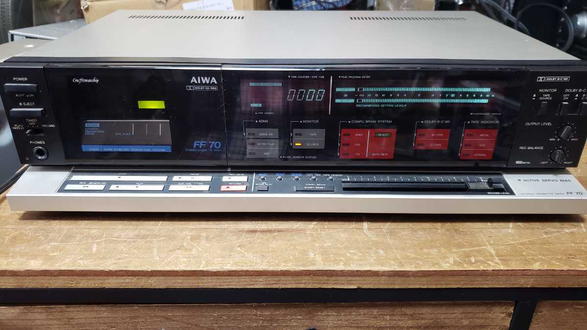 世界有名な AIWA ジャンク AD-FF70 カセットデッキ 一般 - mel.com.br