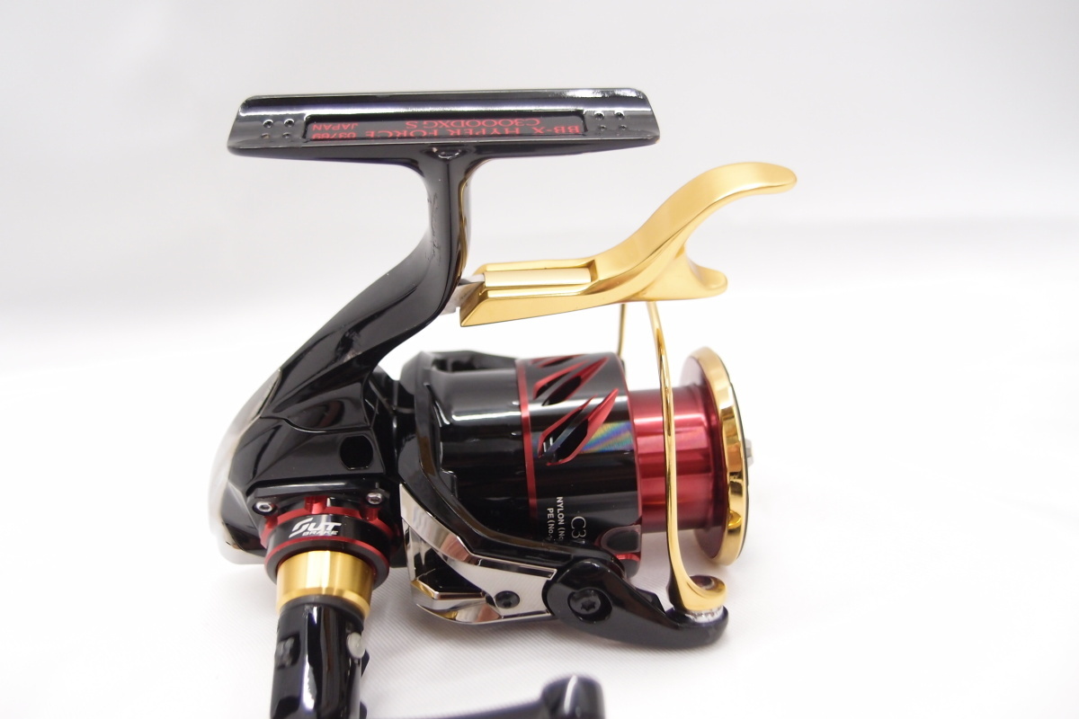 シマノ SHIMANO 17 BB-X HYPER FORCE C3000DXG S RIGHT スピニングリール 中古 △WS716_画像4