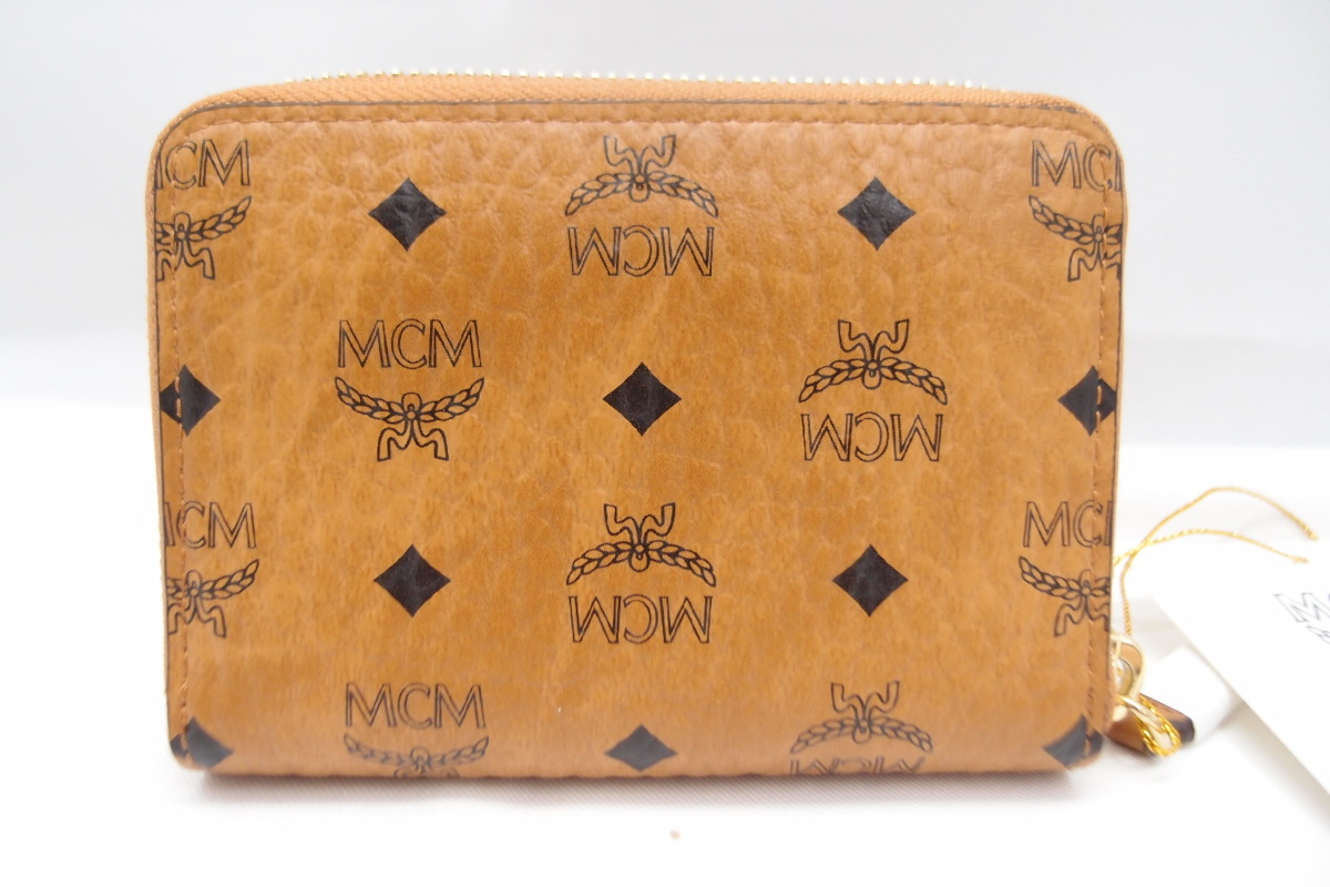 エムシーエム MCM ミニZIPウォレット 中古 △WA5109_画像3