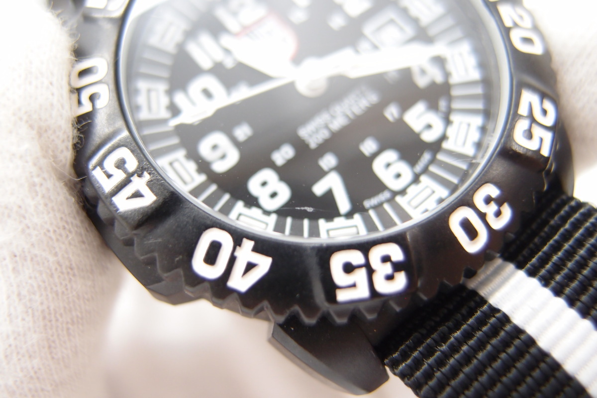 ケース付き LUMINOX ルミノックス 型番3050 ベルトNATOタイプ 腕時計 中古 メンズ △WA5112_画像8