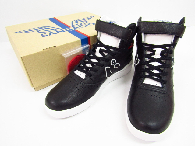 SANGACIO × PUNK DRUNKERS パンクドランカーズ CONCORDE 限定 PDS HI “ぱ” BLACK スニーカー SIZE:27.5cm♪SH5751_画像1