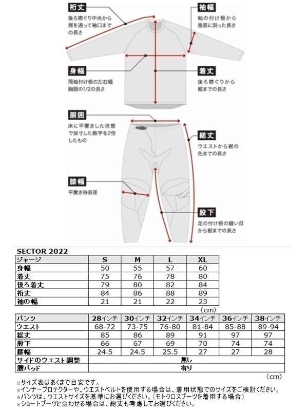 38インチ MXパンツ THOR 22/23 SECTOR MINIMAL ネイビー モトクロス 正規輸入品 WESTWOODMX_画像3