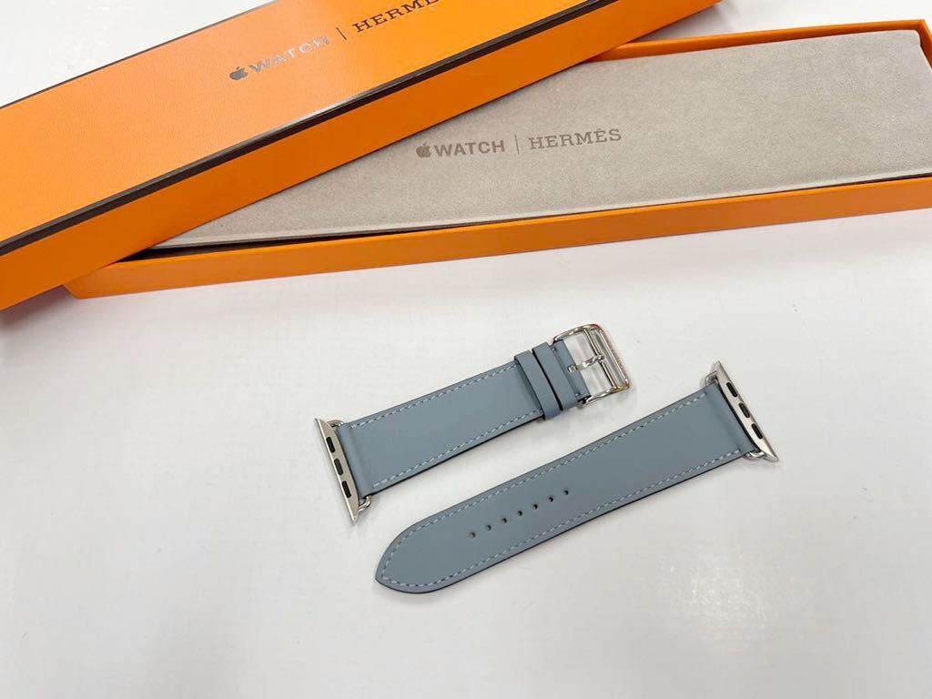 希少 未使用 45mm ブルーラン Apple watch HERMES エルメス 希少 未使用 45mm ブルーラン Apple watch HERMES エルメス