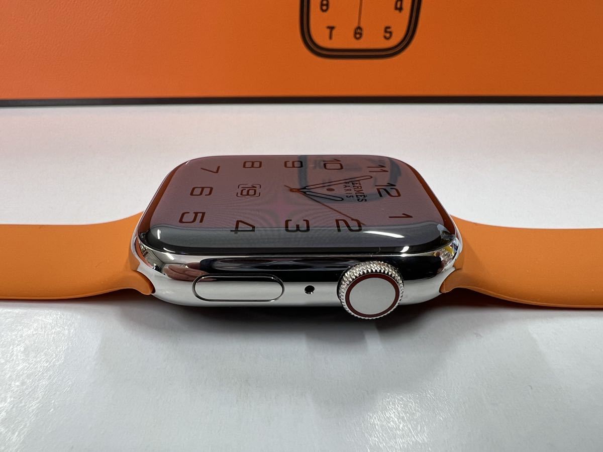 ☆最新 即決 Apple Watch series7 HERMES 45mm アップルウォッチ エルメス GPS+Cellular シルバーステンレス 心電図 血中濃度 シリーズ7 _画像3