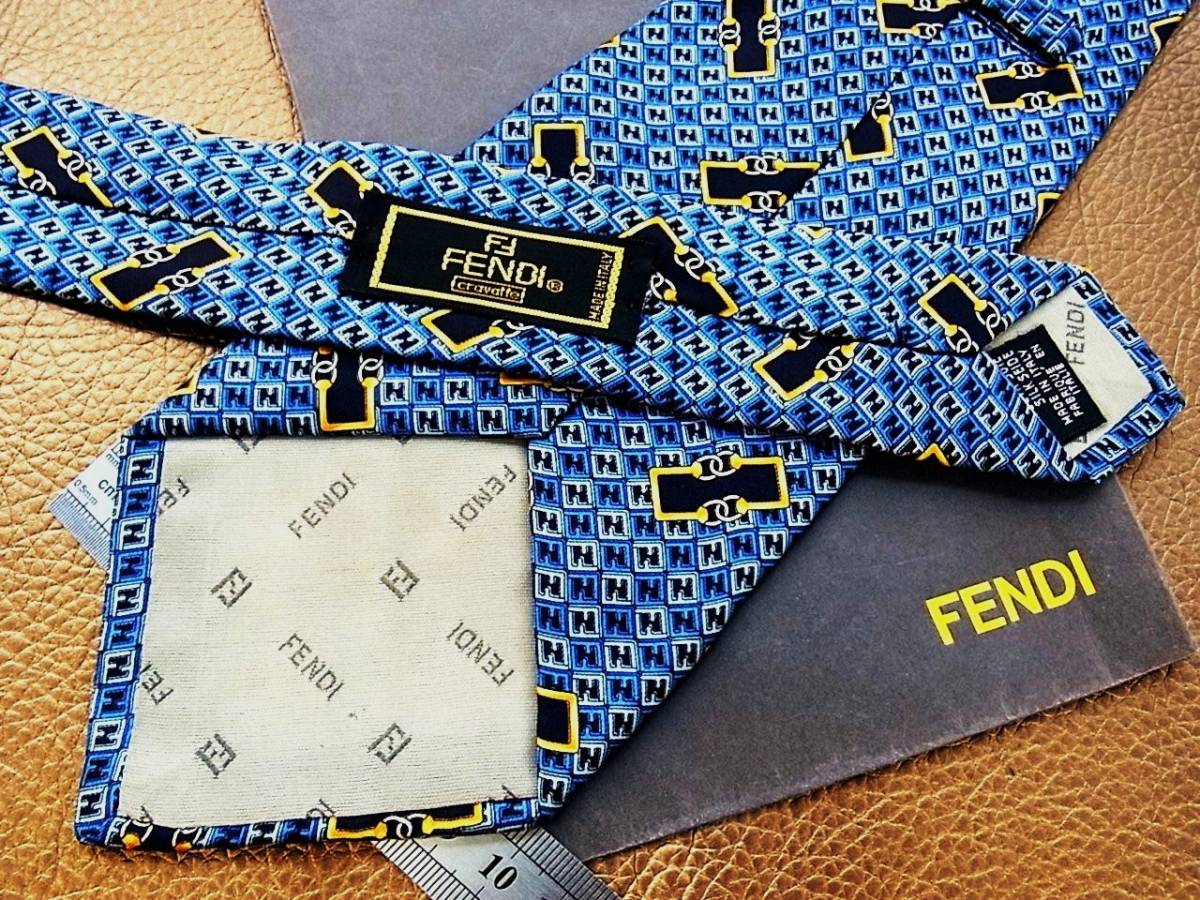 N4960* superior article Fendi [ total FF Logo ] necktie *