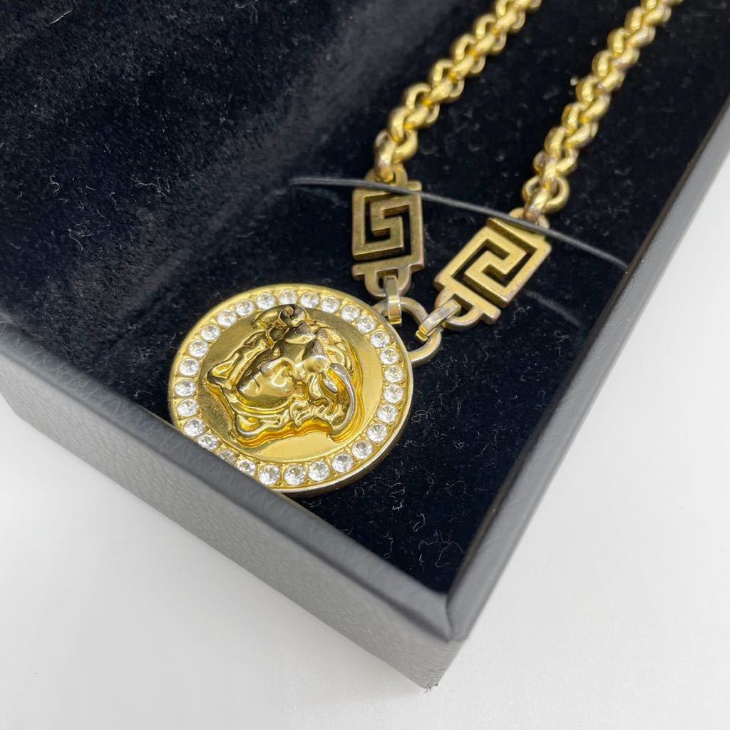 1円 ☆箱付き☆ 美品 VERSACE ヴェルサーチ メデューサ ゴールド金具