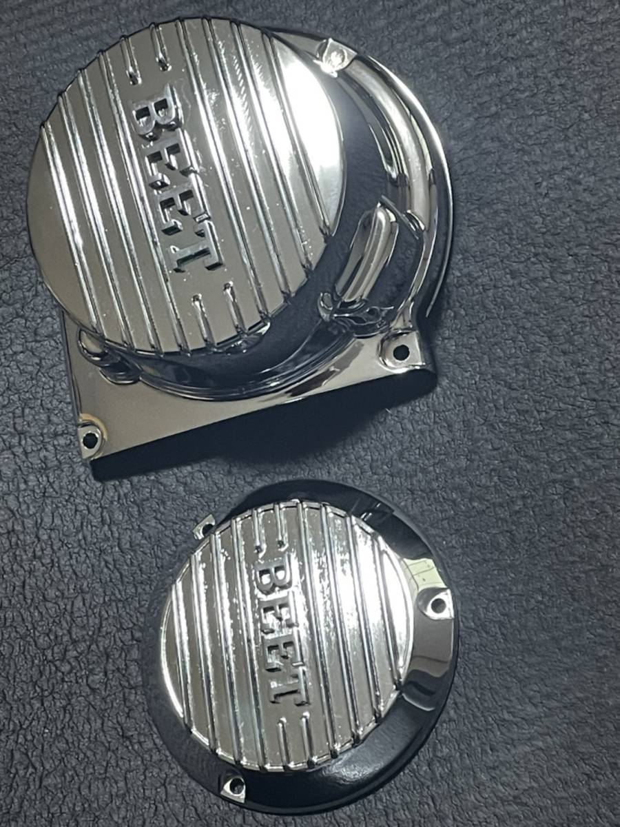 gt380 ポイントカバー ダイナモカバー ジェネレーターカバー メッキ 2