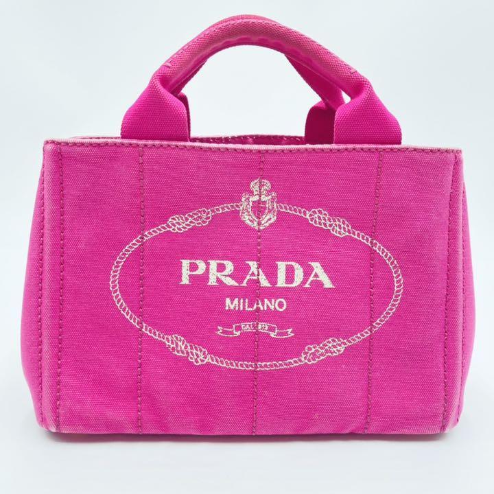 PRADA プラダ カナパ S ハンドバッグ 三角プレート 白タグ ロゴ