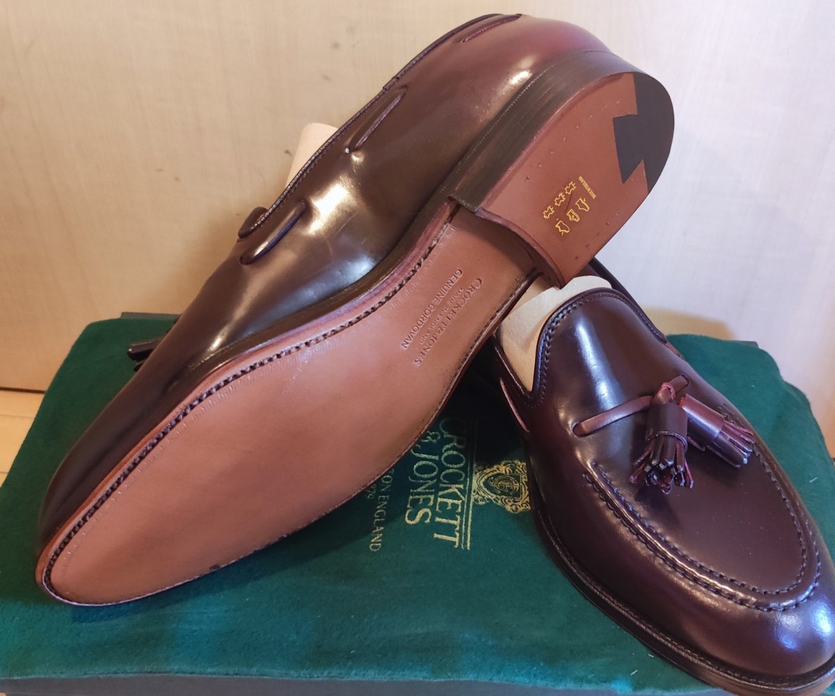 未使用品 コードバン CROCKETT&JONES CAVENDISH2 7E タッセル