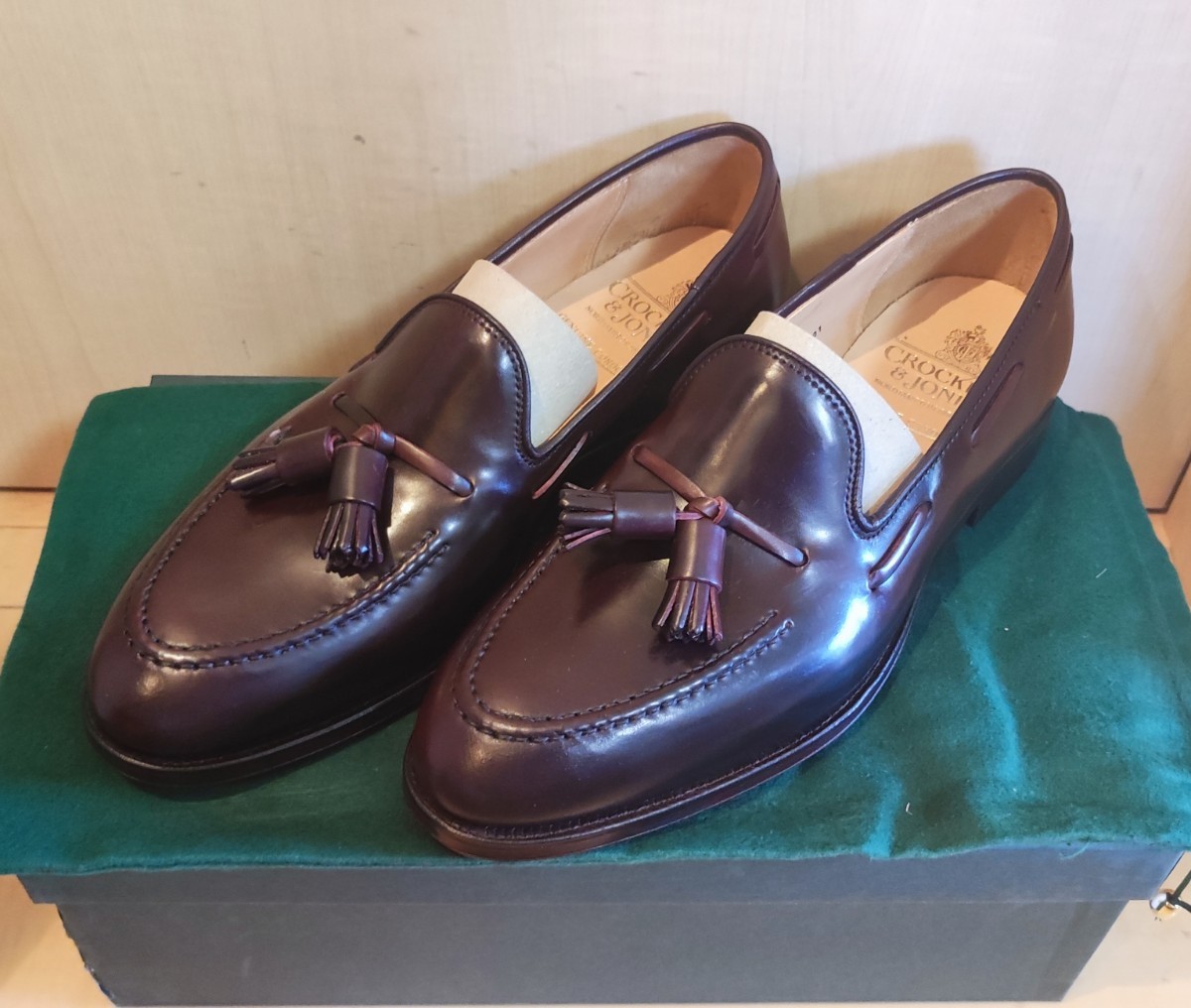 未使用品 コードバン CROCKETT&JONES CAVENDISH2 7E タッセル