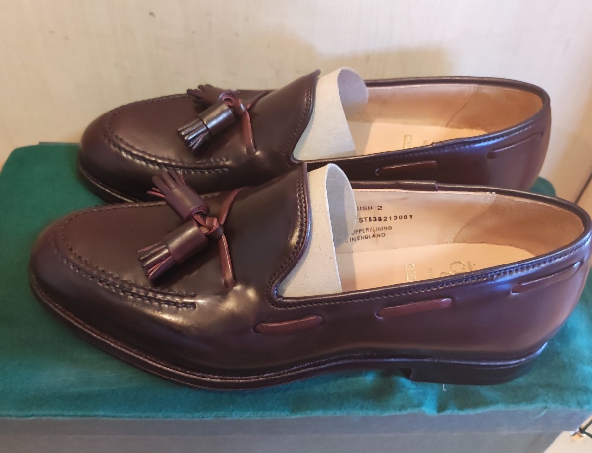 未使用品 コードバン CROCKETT&JONES CAVENDISH2 7E タッセル