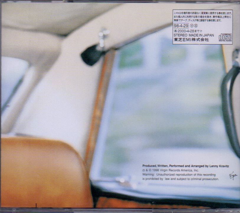 レニー・クラヴィッツ 5 国内盤 CD 帯付き Lenny Kravitz VJCP-25400_画像2