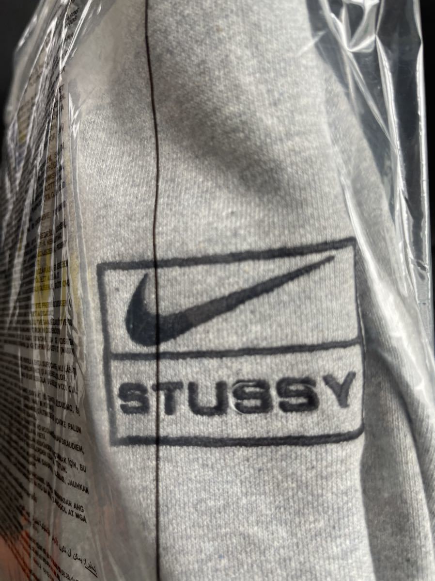 Stussy x NIKE 2022コラボ プルオーバーパーカー グレー Lサイズ 新品