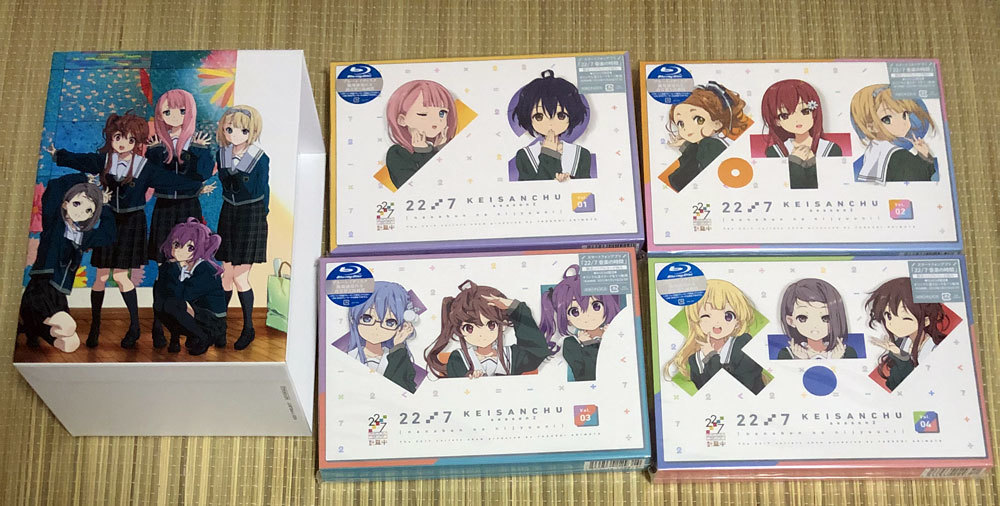 大人気新品DVD/ブルーレイ45%割引激安 Blu-ray 22/7 計算中 Season2 全4巻セット 初回仕様限定