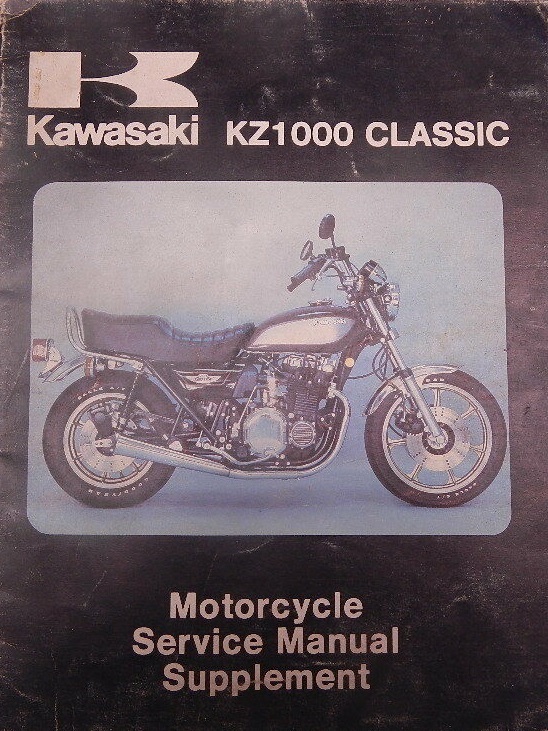 新発売 補足版 整備書 KZ1000 G1 CLASSIC クラシック 1980 カワサキ
