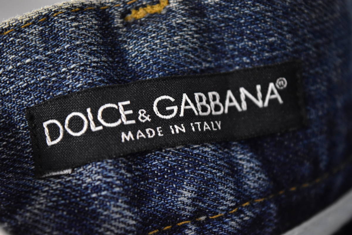 送料無料 Dolce & Gabbana ドルガバ ドルチェ&ガッパーナ ブラックデニムパンツ 12398 - 0306 108_画像4