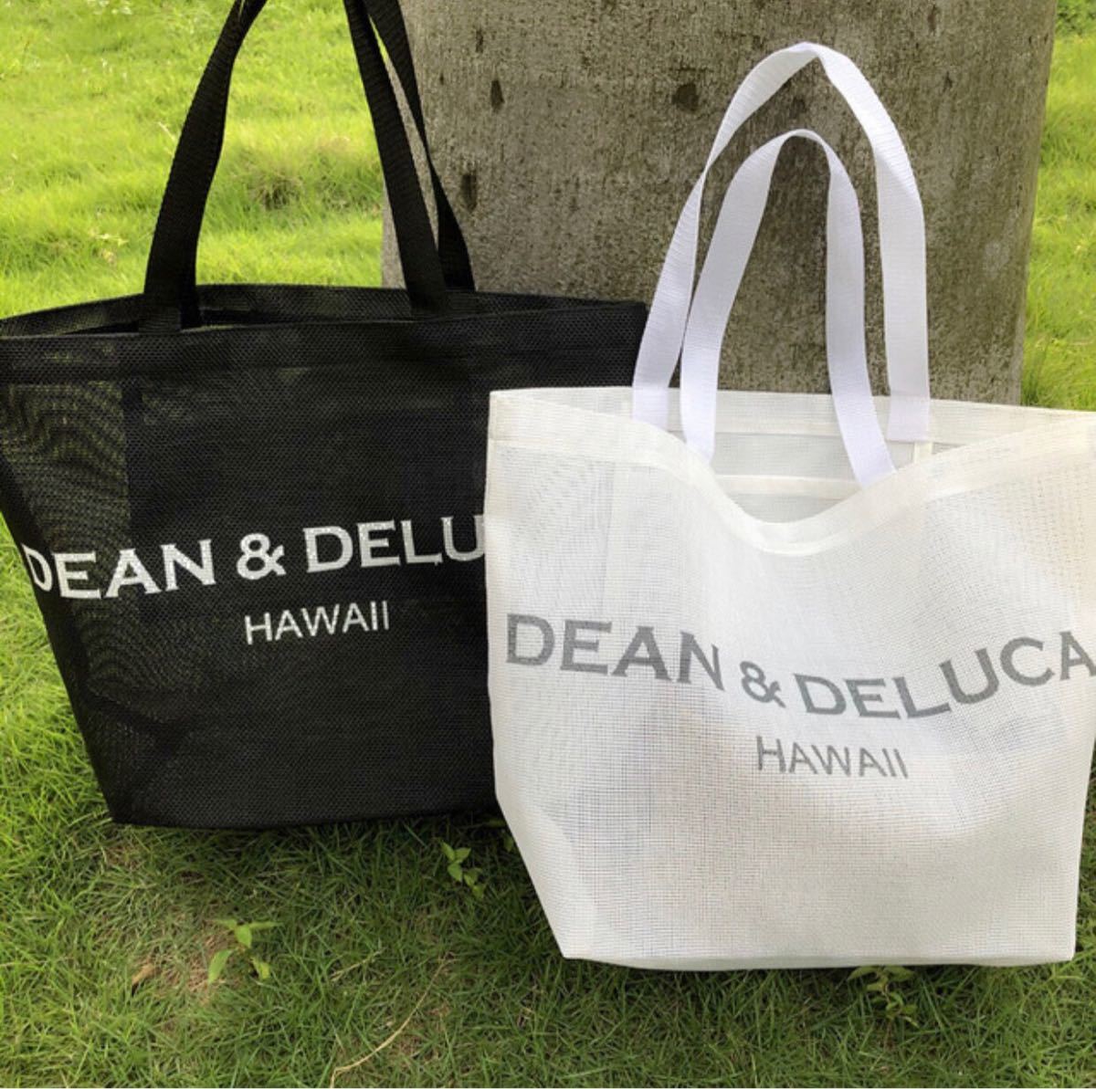 DEAN&DELUCA HAWAII ディーン＆デルーカ メッシュ ブラック トートバッグ ディーンアンドデルーカ