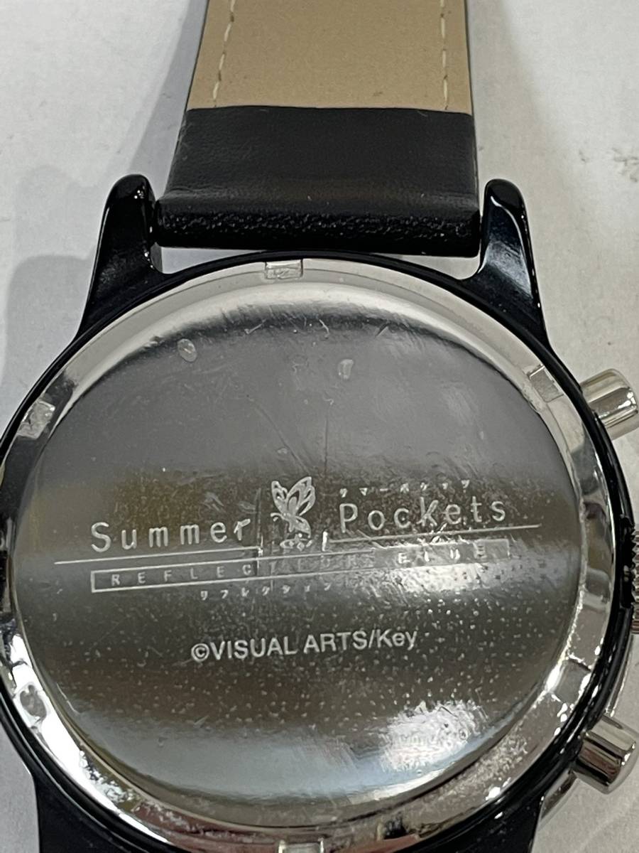 (TH58-275）中古 SummerPockets REFLECTION BLUE 鳴瀬 しろはモデル サマーポケッツ リフレクションブルー クオーツ時計 本体のみ _画像4