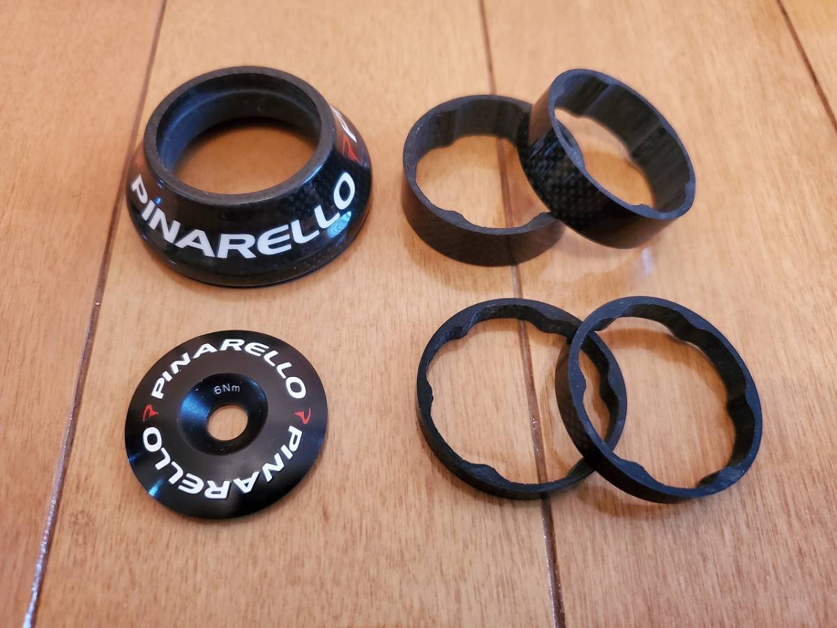 PINARELLO 純正 カーボン ヘッドパーツセット(トップキャップ PINARELLO 純正 カーボン ヘッドパーツセット(トップキャップ