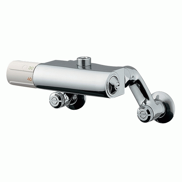 単水栓を湯水混合水栓に 温度調整出来るサーモスタットユニット