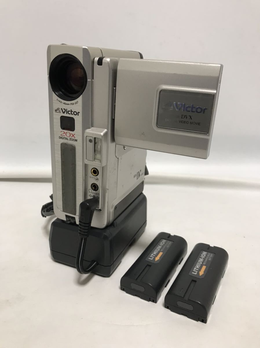 Victor ビクター GR-DVX デジタルビデオカメラ 充電器なし 動作未確認 バッテリーケース CU-V900 ジャンク扱い 部品取り 151a2400_画像1
