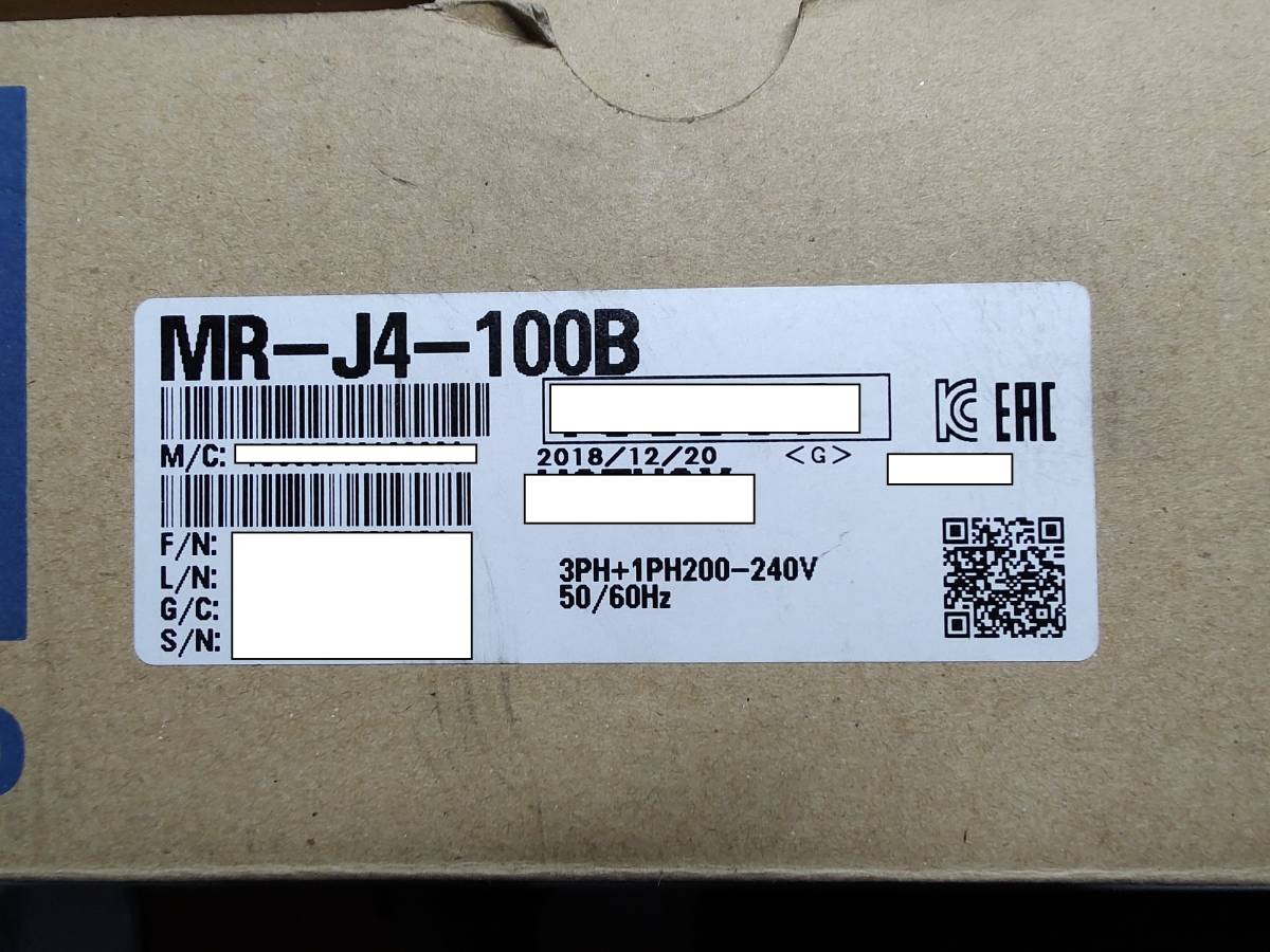 三菱サーボアンプ MR-J4-100B 新品未使用品 | teiva.com.br