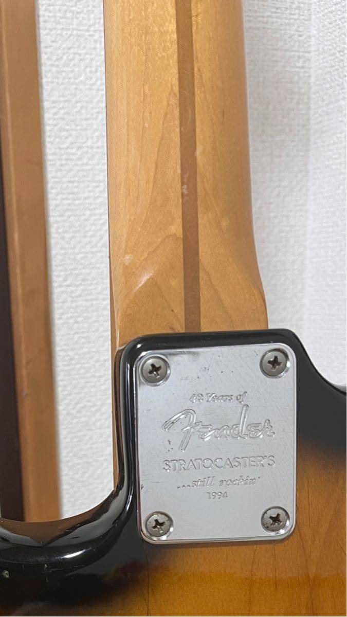 Fender Japan Stratocaster 40yeare FENDER記念刻印あり現状品_画像7