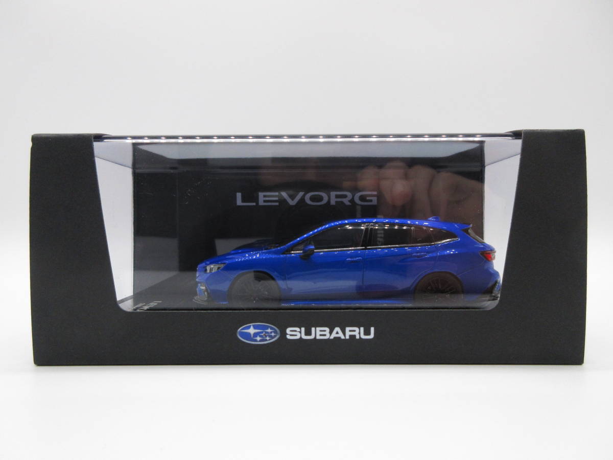 1/43 スバル ディーラー特注 新型レヴォーグ STI performance 2020年モデル 成約記念品 非売品 ミニカー　WRブルー・パール_画像1