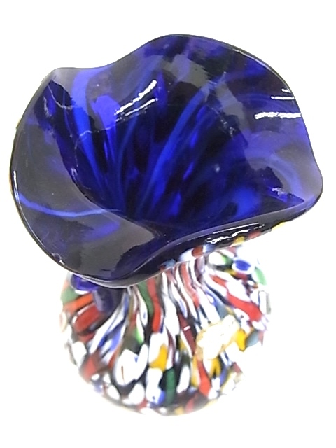 e8012 ムラノガラス ベネチアングラス フラワーベース 花瓶 花器 花入