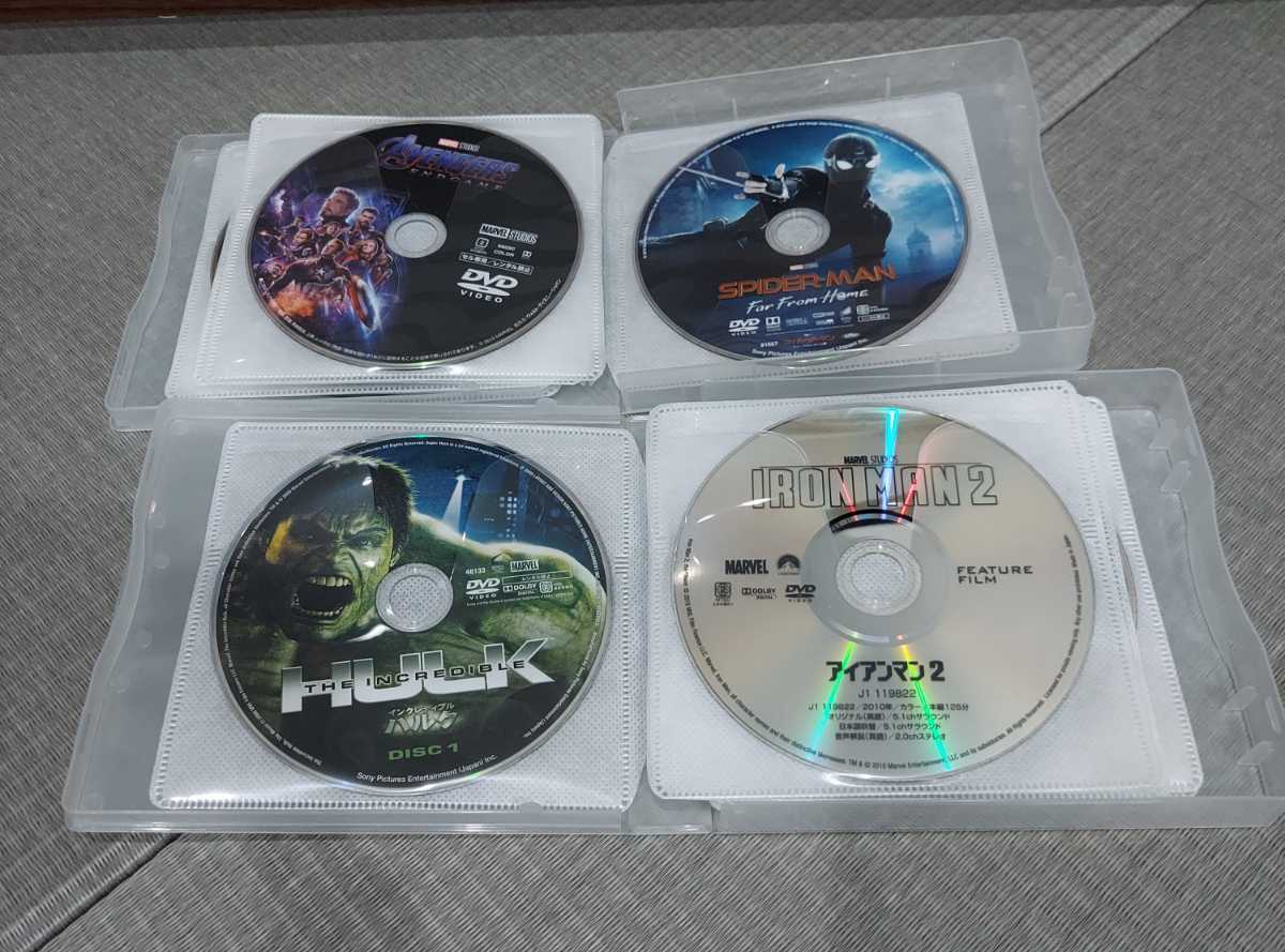 DVD MCU 23作品 ブルーレイなし ケースなし アイアンマン キャプテン