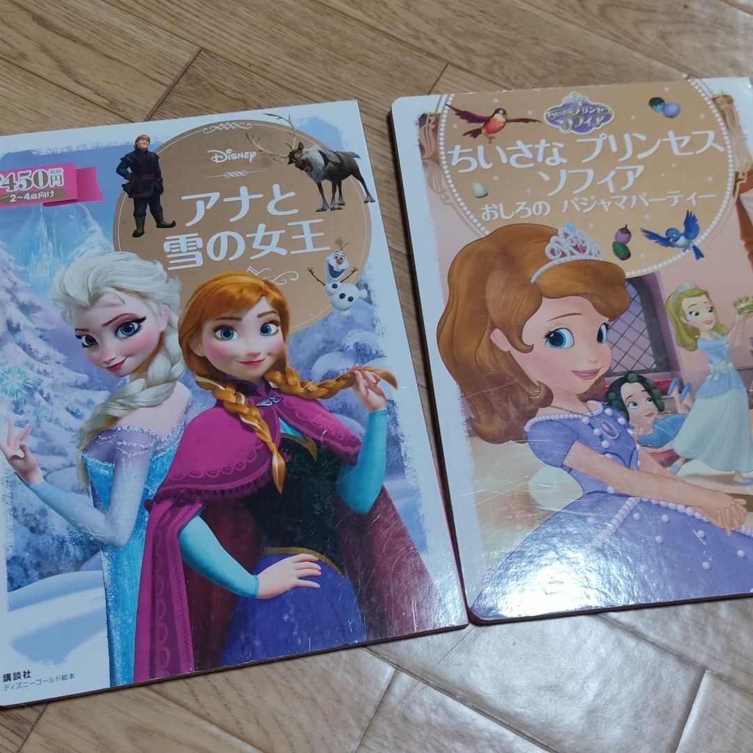絵本２冊　 アナと雪の女王 ちいさなプリンセスソフィア ディズニー絵本