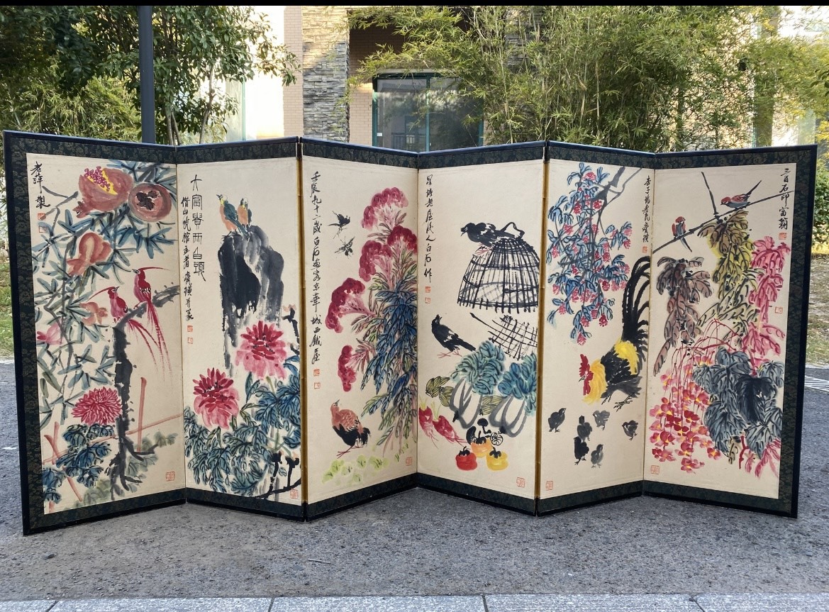徳】旧家蔵出 中国書画 『清 丁観鵬 描金仏像図 絹本 肉筆保証品 』 軸