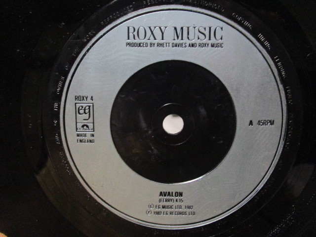 ROXY MUSIC ロキシー・ミュージック AVALON アヴァロン c/w ALWAYS UNKNOWING オールウイズ・アンノウイング 英 EP ブライアン・フェリー_画像4