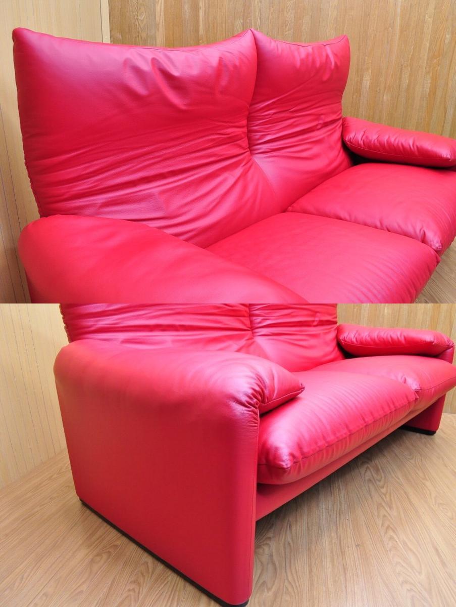 u377 ☆希少珍品☆ 美品Cassina カッシーナマラルンガソファ2P u377 ☆希少珍品☆ 美品Cassina カッシーナマラルンガソファ2P