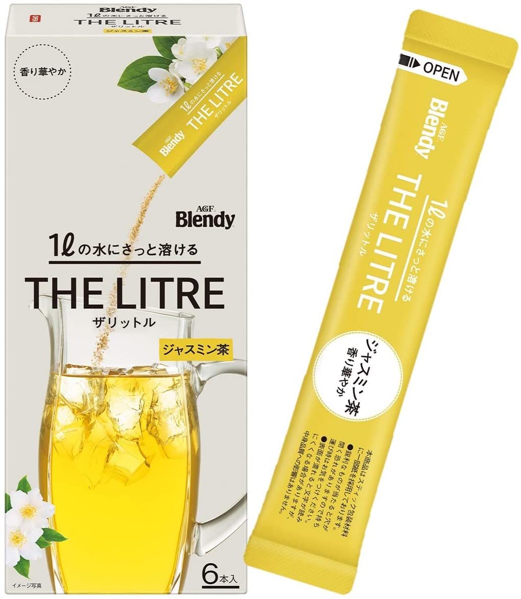 【即決 送料無料】30本(6本×5) ジャスミン茶 ザリットル THE LITRE 1 1L AGF ブレンディ Blendy 粉末 スティック 紅茶 ジャスミンティー