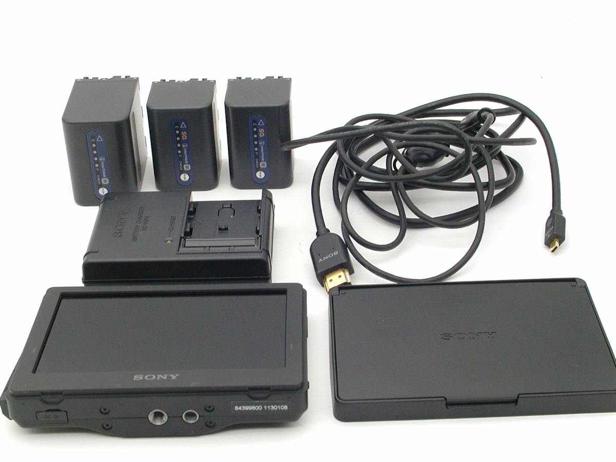 SONY ソニー クリップオンLCDモニター CLM-V55 純正バッテリー付 動作