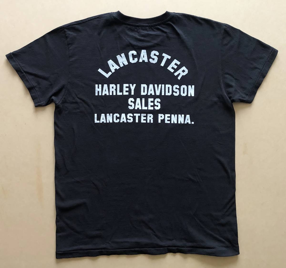 HARLEY-DAVIDSON YORK PORK Tシャツ LARGE ブラック　両面プリント　ハーレーダビッドソン_画像4