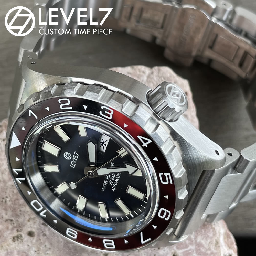 オリジナル NH36 SEIKO 自動巻き 20気圧防水 ハンドメイドの腕時計