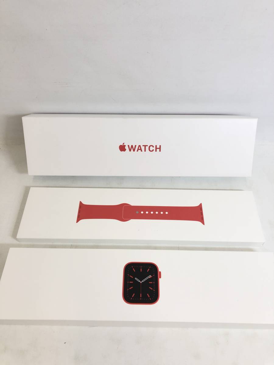 SH220423-01K/ Apple Watch アップルウォッチ Series6 44mm REDスポーツバンド M09C3J/A A2376