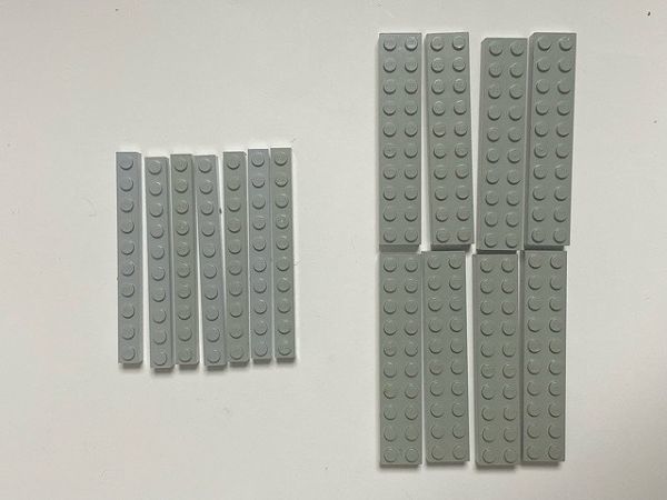 G80　LEGOバラパーツ　旧灰　ブロック系　1 x 10・2 x 10など　まとめて大量㎏_画像1