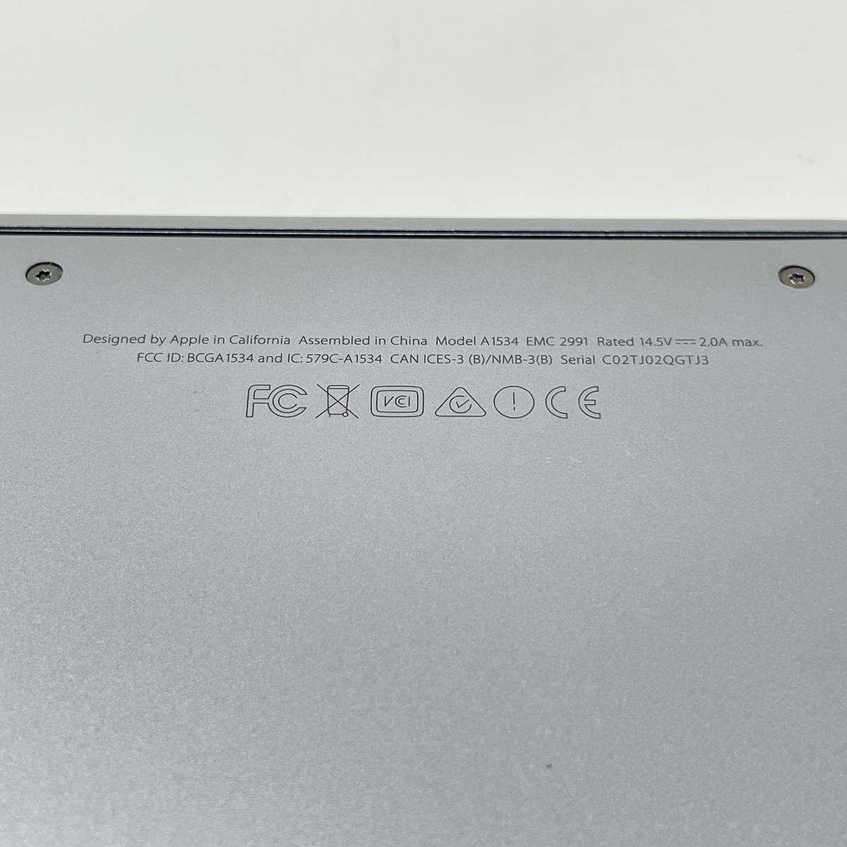 Apple MacBook Air A1534 Retina 12-inch Early 2016 ジャンク品_画像8