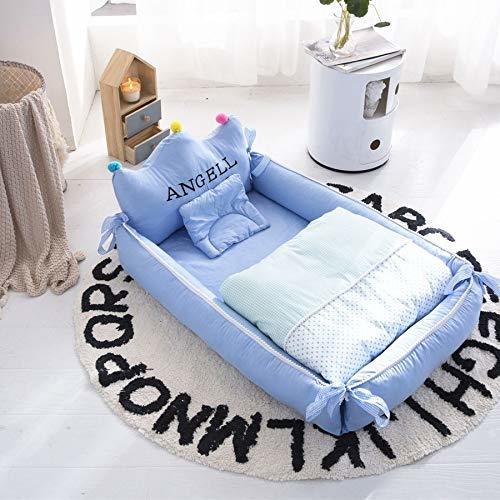 .. type baby futon ( waterproof sheet attaching ) futon set bed in bed ( blue * pillow * quilt attaching )