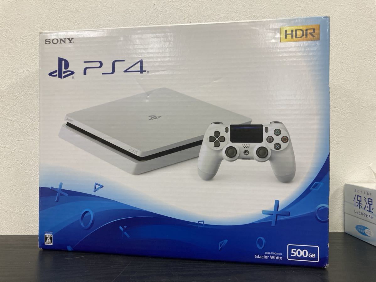 c◎SONY PlayStation4 500GB グレイシャー ホワイト CUH-2100A B02 PS4