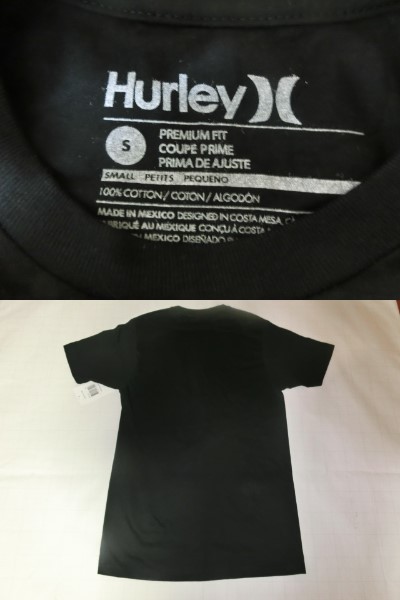 USA購入 ハーレー【Hurley】プレミアムフィット【PREMIUM FIT】 ロゴプリントTシャツ US S BLK