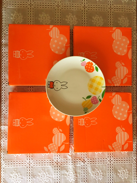 ローソン×ミッフィー 60th Anniversary プレート 4枚 未使用 即決 送料無料!!