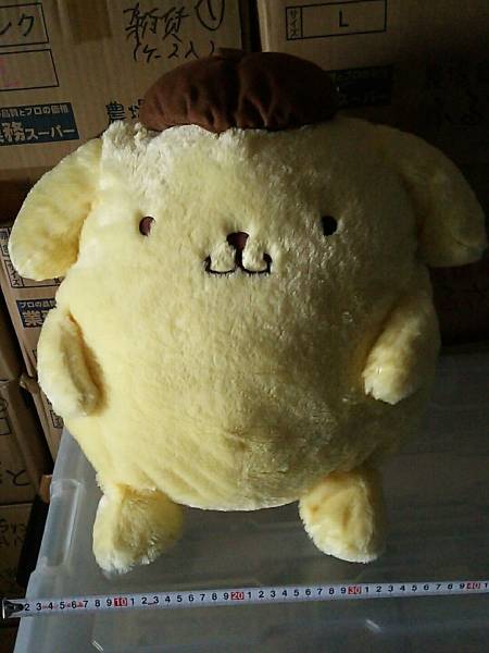 非売☆超特大☆セガ☆ポムポムプリンちゃん？ぬいぐるみどすぅ～(笑)☆②☆残1