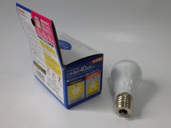 LED電球: E17　(電球色) 東芝 LDA6L-H-E17/S ?。矀€　新品未使用品
