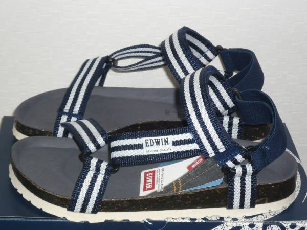 7**** быстрое решение! новый товар EDWIN/ Edwin EW9182 темно-синий 27.0cm ремешок сандалии спорт сандалии другая почтовая служба возможно 