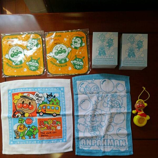  Anpanman полотенце рукоятка 2 шт полотенце для рук 3 листов woshu1 листов полотенце носовой платок 2 листов новый комплект продажа комплектом 