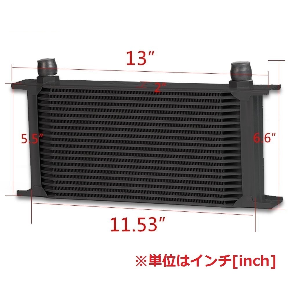 オイルクーラー レガシィ BE5 BH5 19段 汎用 type1 ブラック EJ20 CSKS_画像3